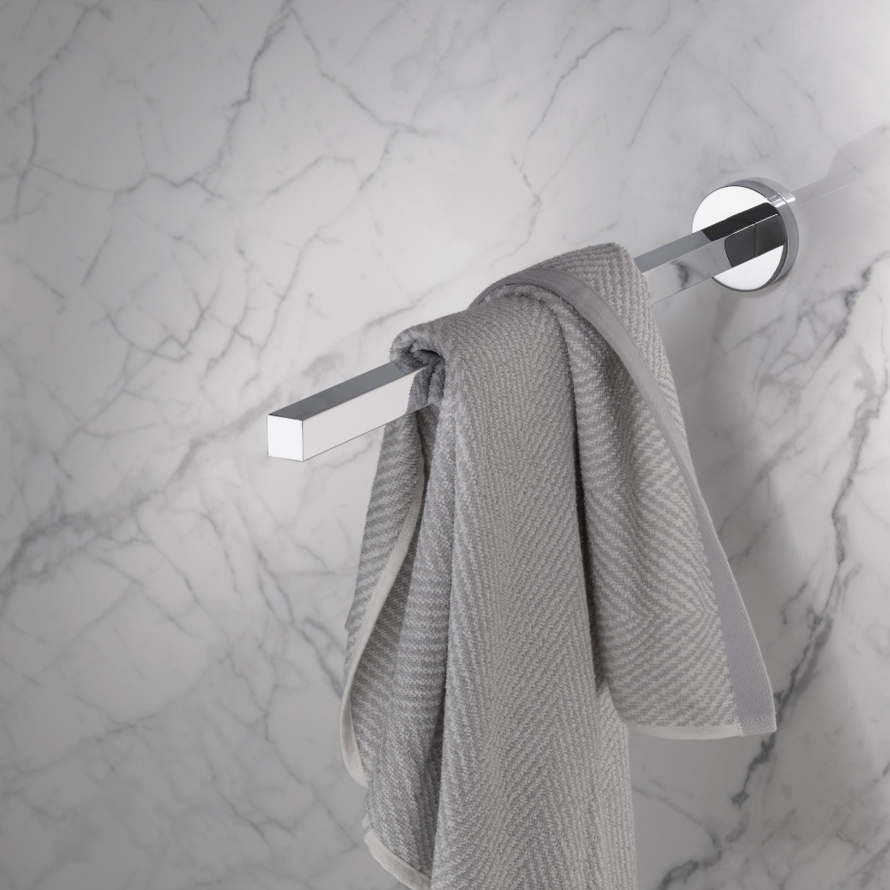 Keuco Edition 90 Chrome Single Arm Towel Rail Sanctuary Bathrooms